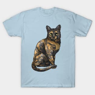 Cute Tortoiseshell Cat T-Shirt